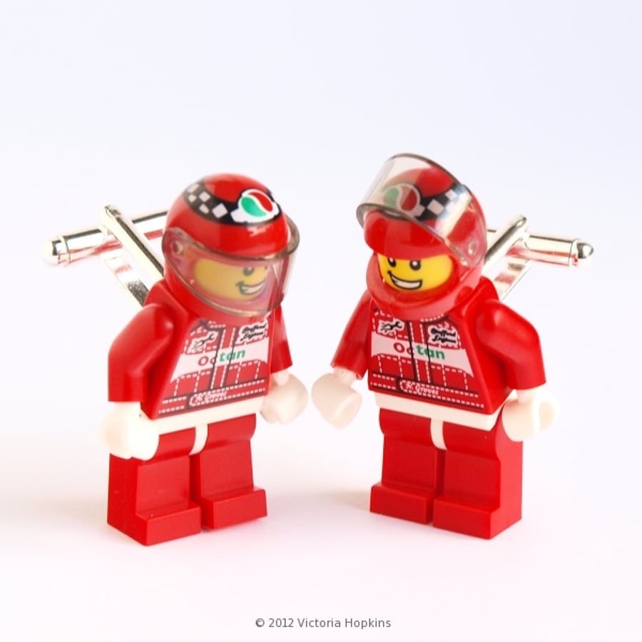 Racing Car Driver LEGO® Cufflinks For Boy Racers Everywhere