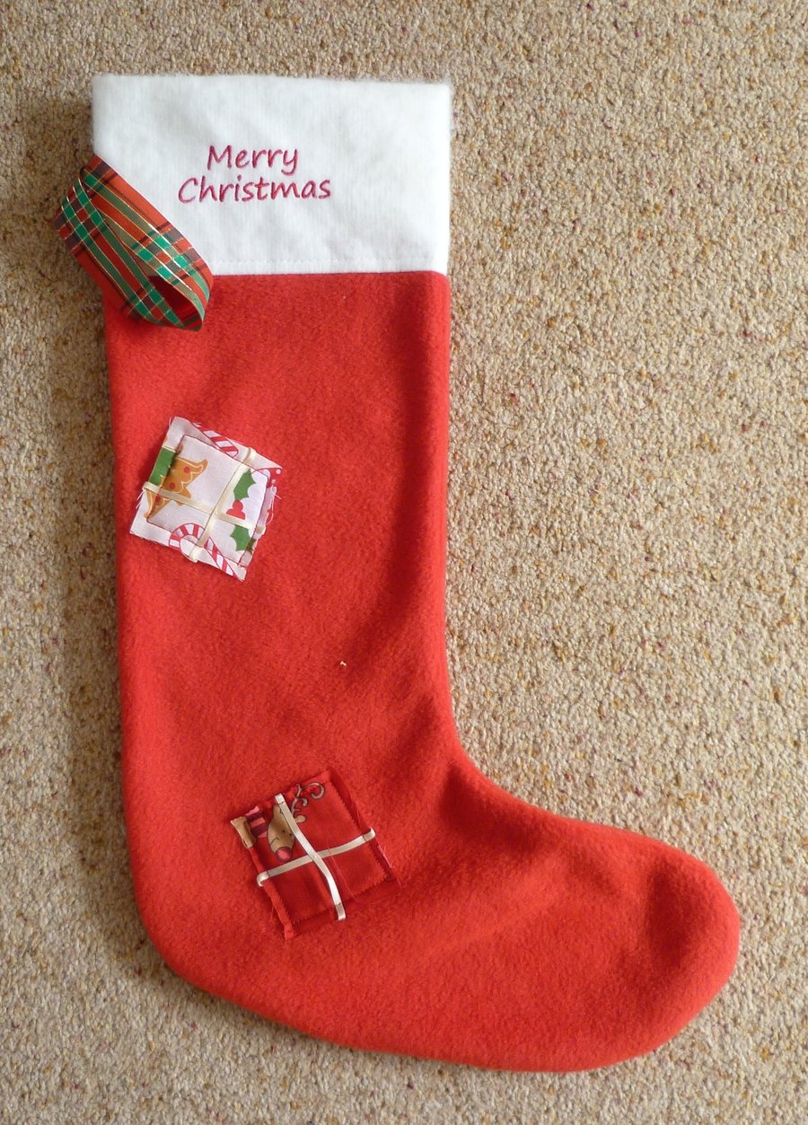 Christmas 'Patched' Xmas Stockings 