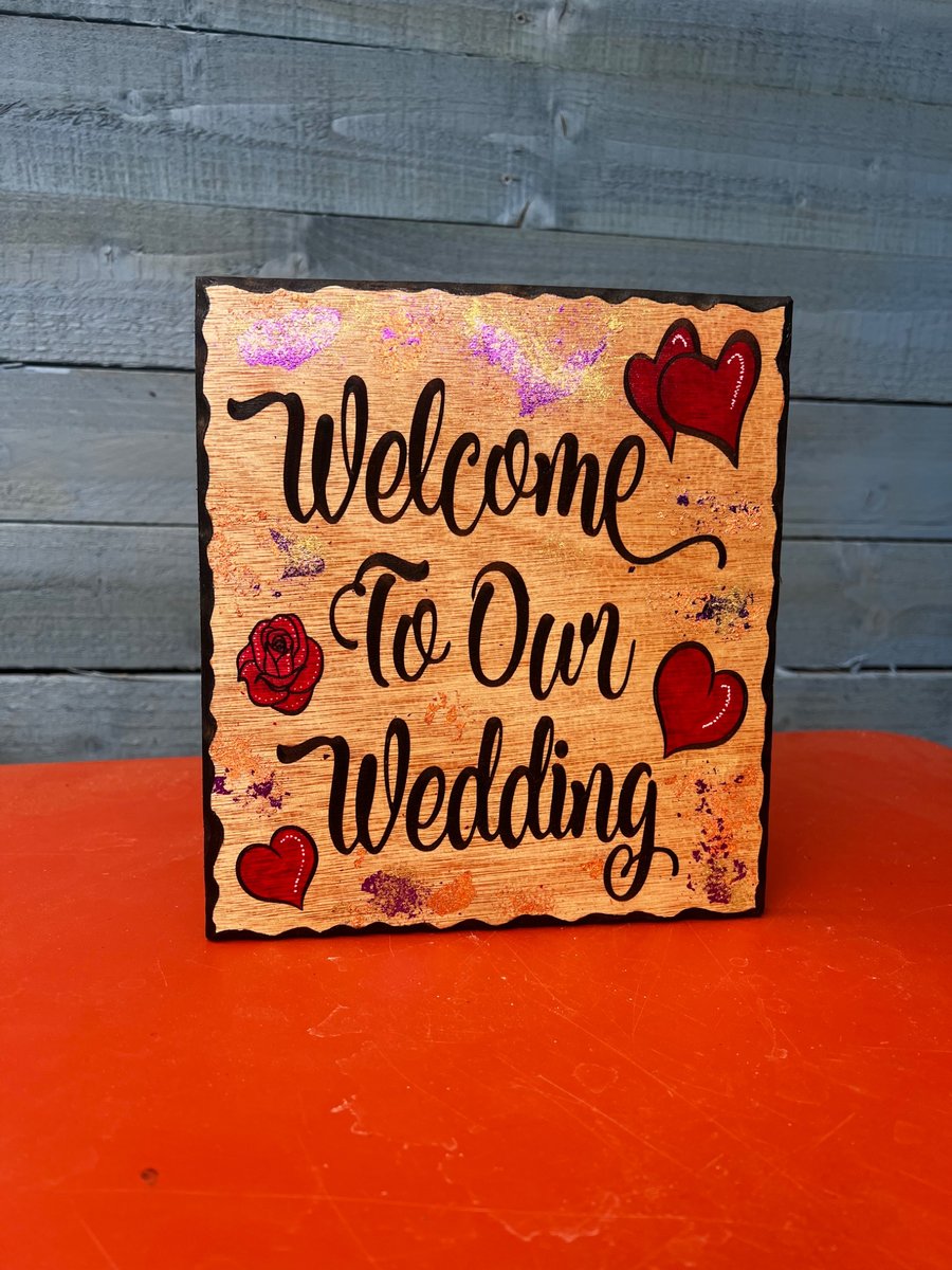 Welcome to our wedding 