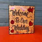 Welcome to our wedding 