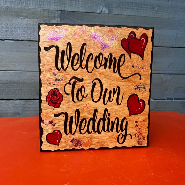 Welcome to our wedding 