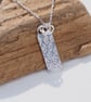 Silver leaf pendant necklace - Image 2