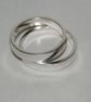 Handmade Eco silver Sleek Band ring