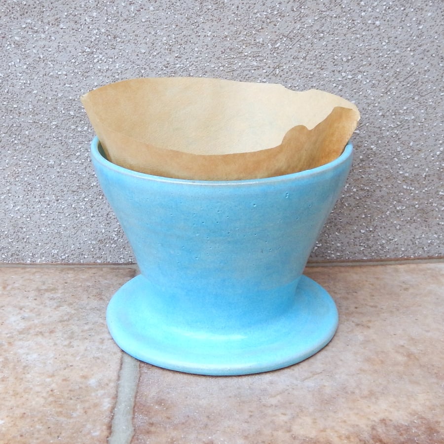 Coffee dripper pourover hand thrown stoneware pottery ceramic wheelthrown 