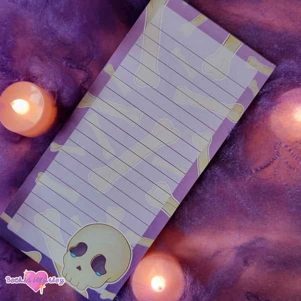 Dead Tired List Pad - Lined Magnetic List Pad - Gifts, Stationery