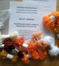 Goldfish Gold Fish  Cardboard Loom Beginners Weaving Kit Abstract Art - Image 2