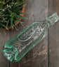 Handmade Fused Glass Recycled Wine Bottle Spiral Pattern Dish - Slumped Bottle - Image 9