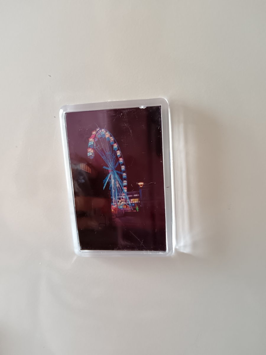 Bristol Ferris Wheel at Night photography fridge magnet 