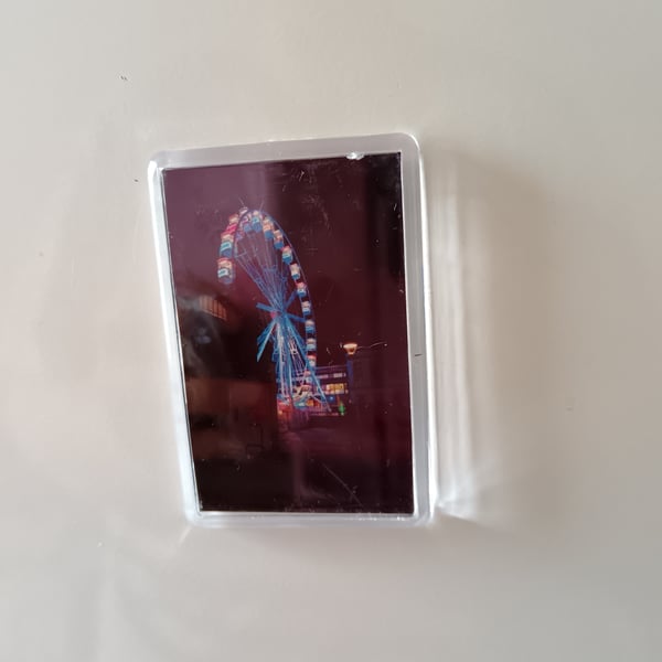 Bristol Ferris Wheel at Night photography fridge magnet 