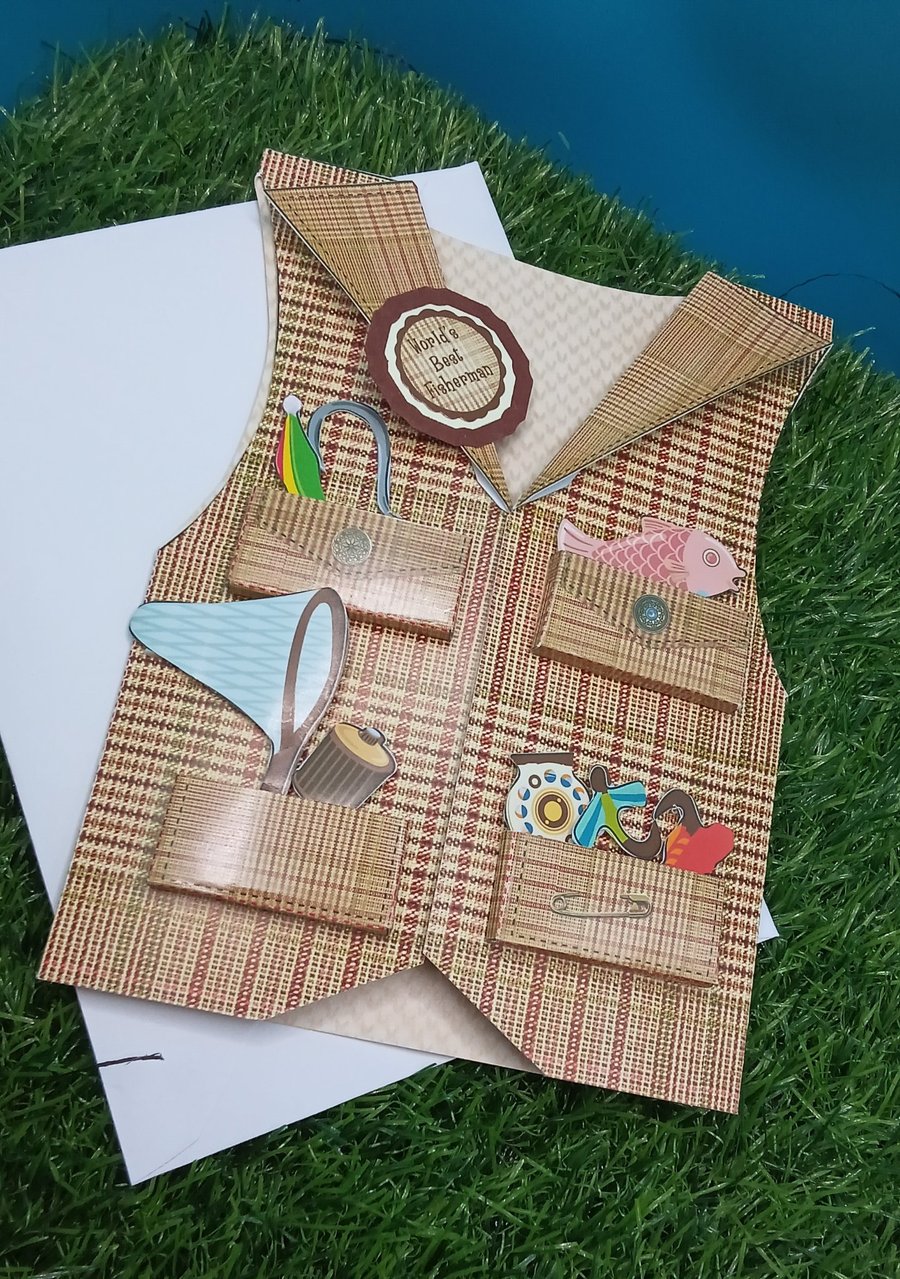 Fathers Day card for fisherman