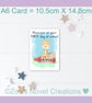 First day at school A6 Greetings Card, personalised - Image 4