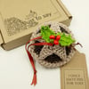 Crochet Mince Pie Decoration  - Alternative to a Christmas Card 