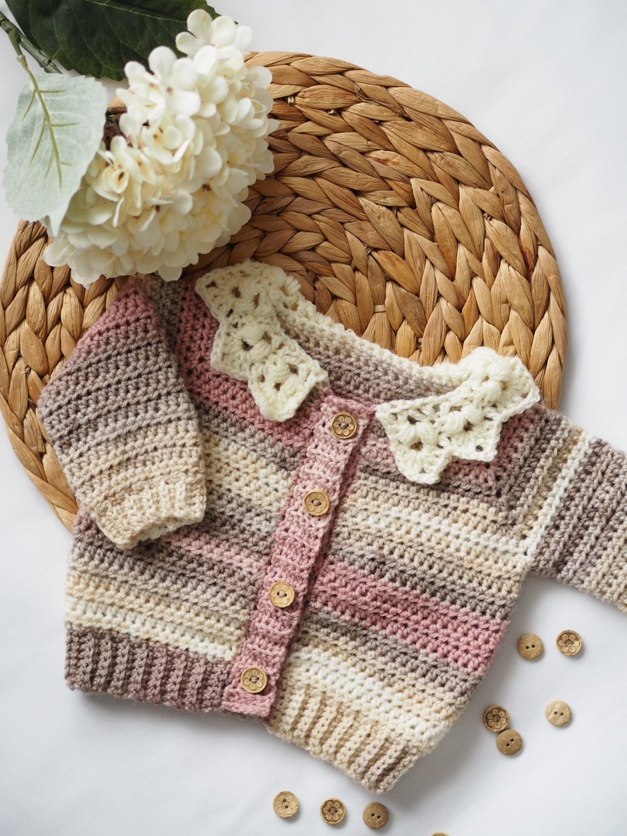 Crochet cardigan 0-6 months