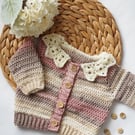 Crochet cardigan 0-6 months