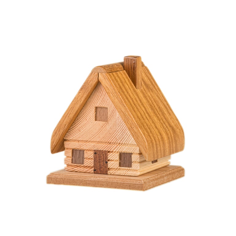 Log Cabin Incense Cone Holder. Free postage to the U.K.