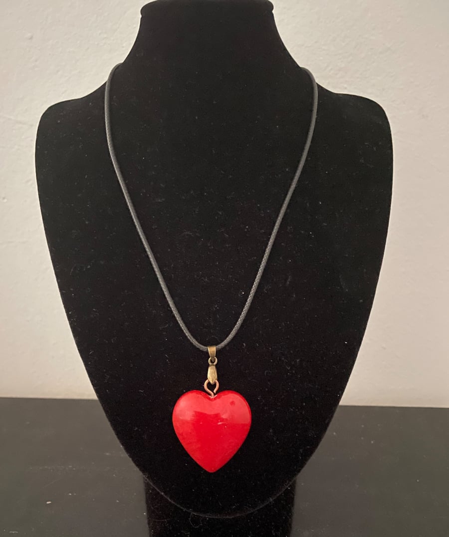 'Rosie' Red Heart Pendant