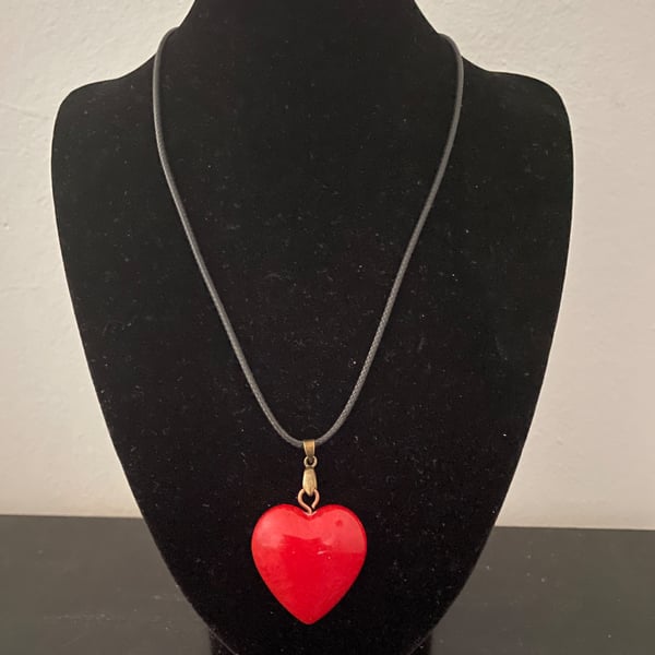 'Rosie' Red Heart Pendant