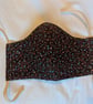 Cotton face mask with bramble print - Image 2