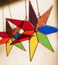 Stained Glass Rainbow Chakra Star Suncatcher - Image 3