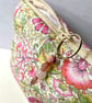 Liberty print zipped make up bag, with water repellent lining - Image 1