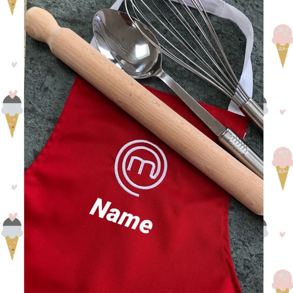 Masterchef style apron. Chef apron. Trendy Apron. Father’s Day Gift. Birthday.