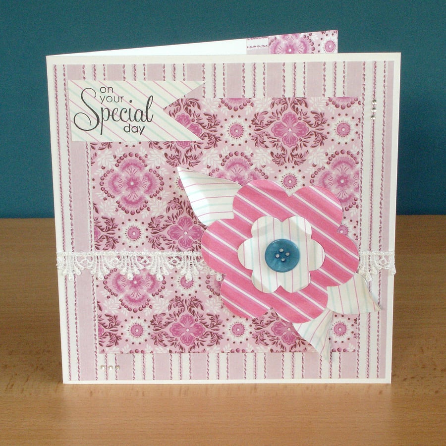 Special Day handmade card - Folksy