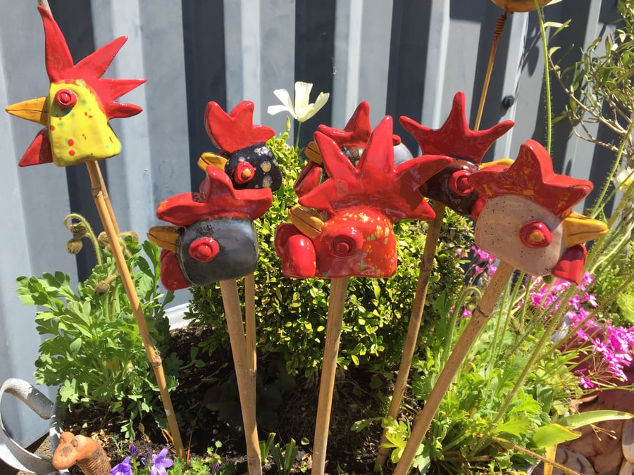  Cane Tops - Handmade for your Bamboo Sticks