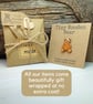 Get Well Soon Gift, Handmade Tiny Sore Head Teddy Bear Pin, Small Hospital Gift - Image 5