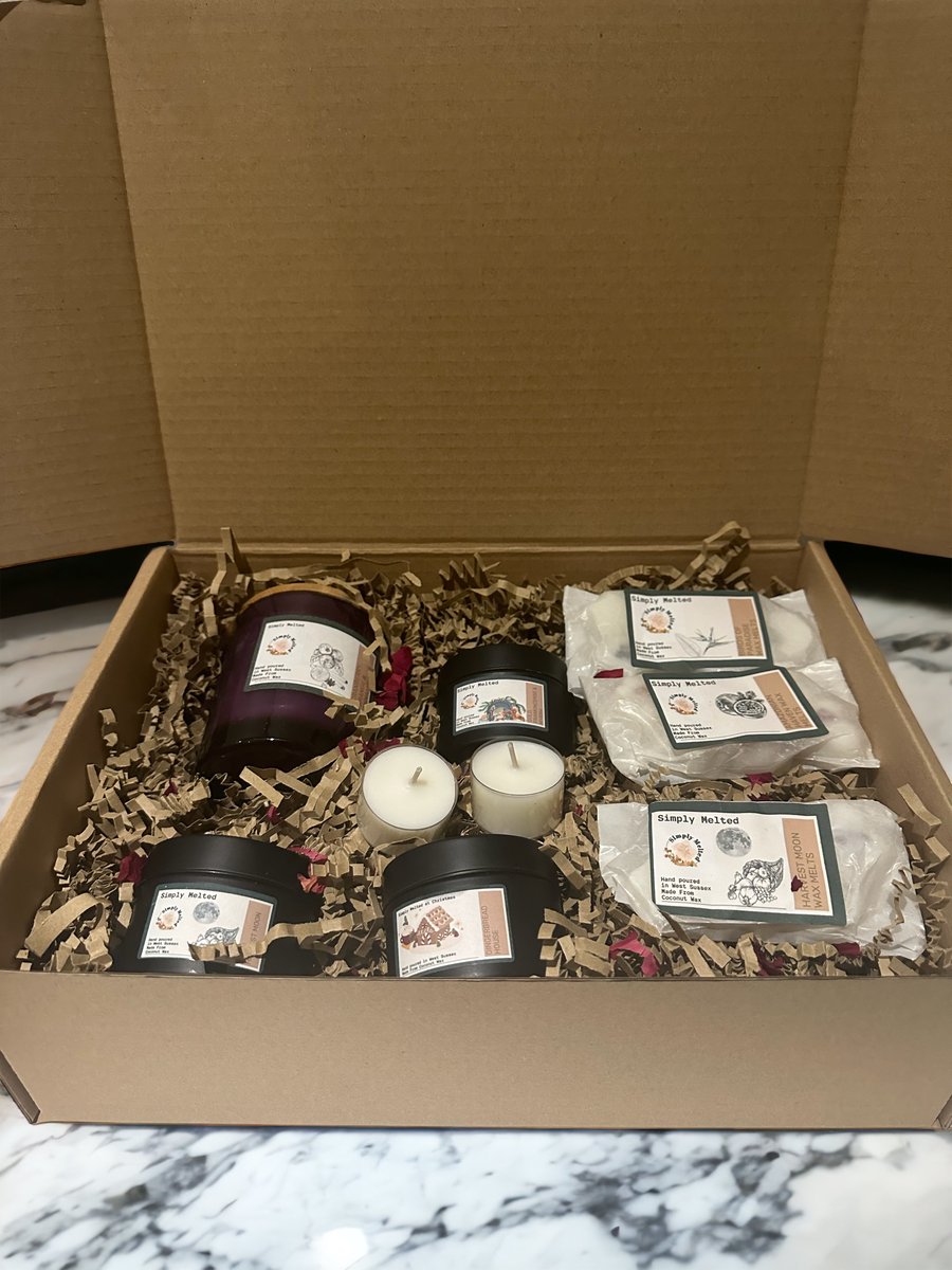 Candle and Wax Melt Gift Set, Home Fragrance Hamper