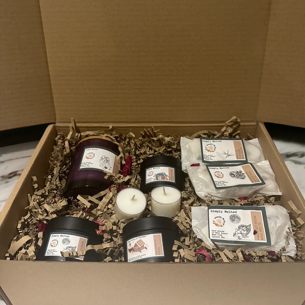 Candle and Wax Melt Gift Set, Home Fragrance Hamper