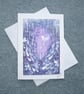 greetings card hand painted fantasy blank card ( ref F 446.D7 ) - Image 1