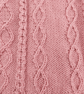 Hand Knitted Rose Pink Baby Cardigan with Cable Knit and Wooden Buttons - Image 7