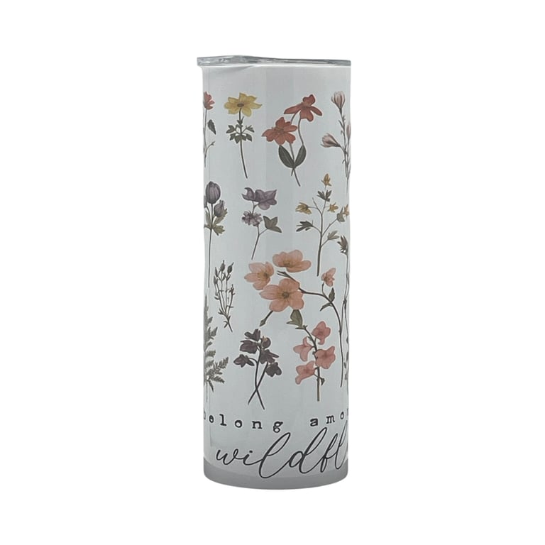 Wildflower Botanical Quote Tumbler