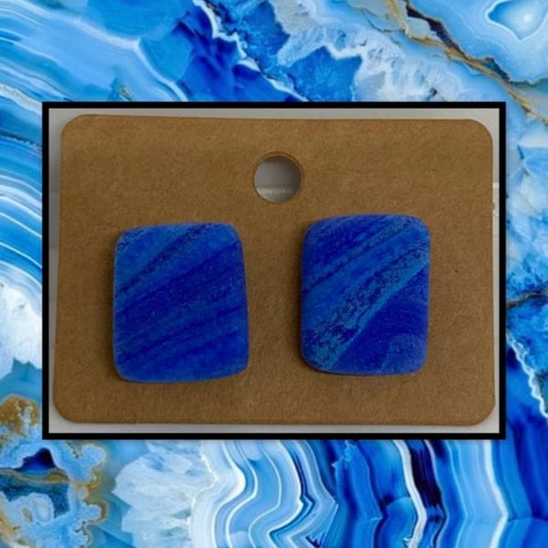Outlet Agate blue studs