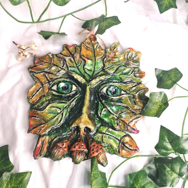 Greenman, Wall Plant Art - Made to Order.