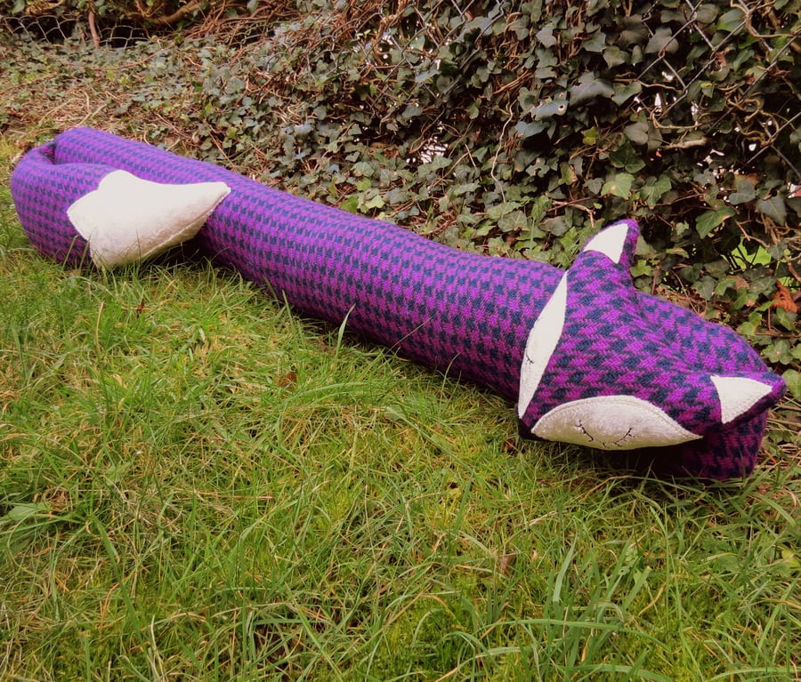 Fox draught excluder.  Extra long draft excluder.  111cm in length.  Winter.