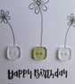 Daisies Birthday Card - Spring Green - Image 7