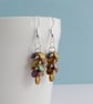 Dragonscale Earrings in shades of Antique Gold - Image 5