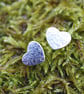 Tiny Silver Heart Studs - Image 5
