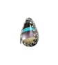 Sterling Silver 925 & Striped Surfite Teardrop Shaped Statement Nose Stud - Image 5
