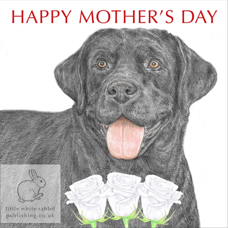 Harper the Black Labrador - Mother's Day Card