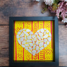 Seaglass Framed Heart