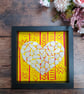 Seaglass Framed Heart