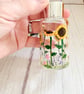 Reed Diffuser Bottle Hand Painted with Sunflowers  - Image 5