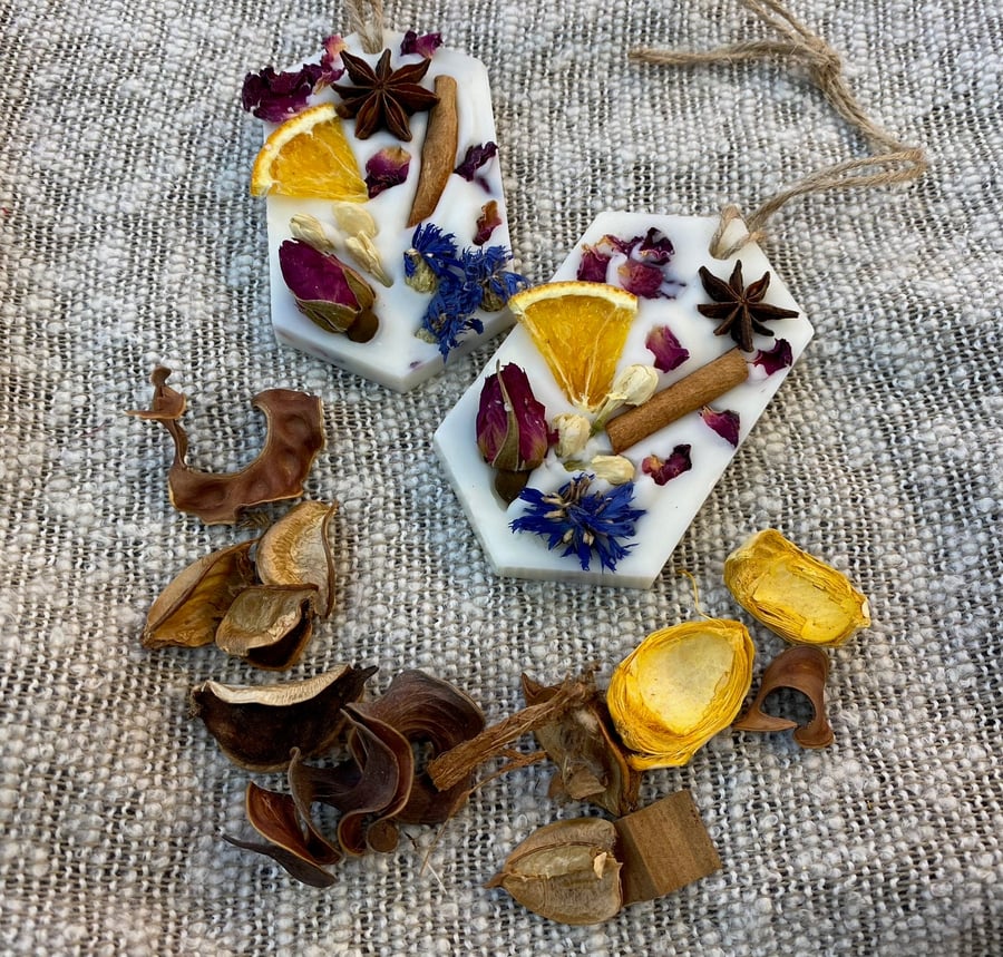 Scented Soy Wax Handcrafted Wardrobe Freshener Fragrance of Your Choice