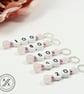 Stitch Markers - Rose Quartz Numbered Cast On Counting For Knitting 20 - 100 - s - Image 1