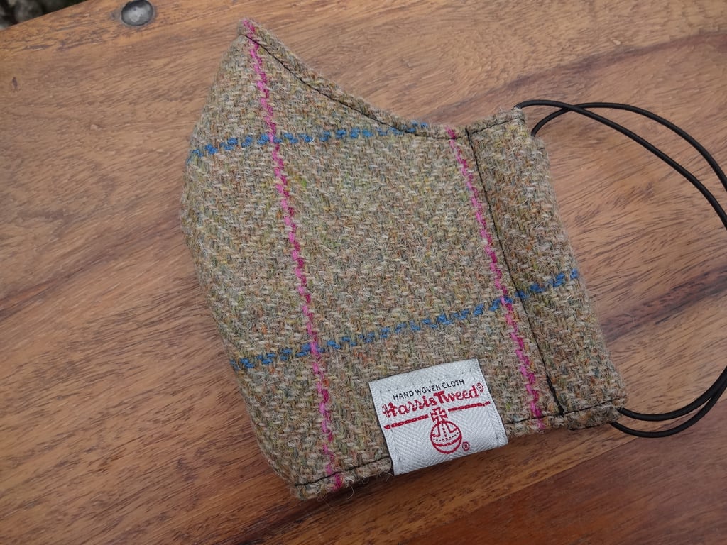 Harris Tweed Face Mask size MEDIUM