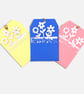 Set of 3 Blue Pink & Yellow Floral Birthday Gift Tags with Card Inserts - Image 7