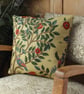 William Morris Velvet Cushion Cover Kelmscott Tree Forest Gold