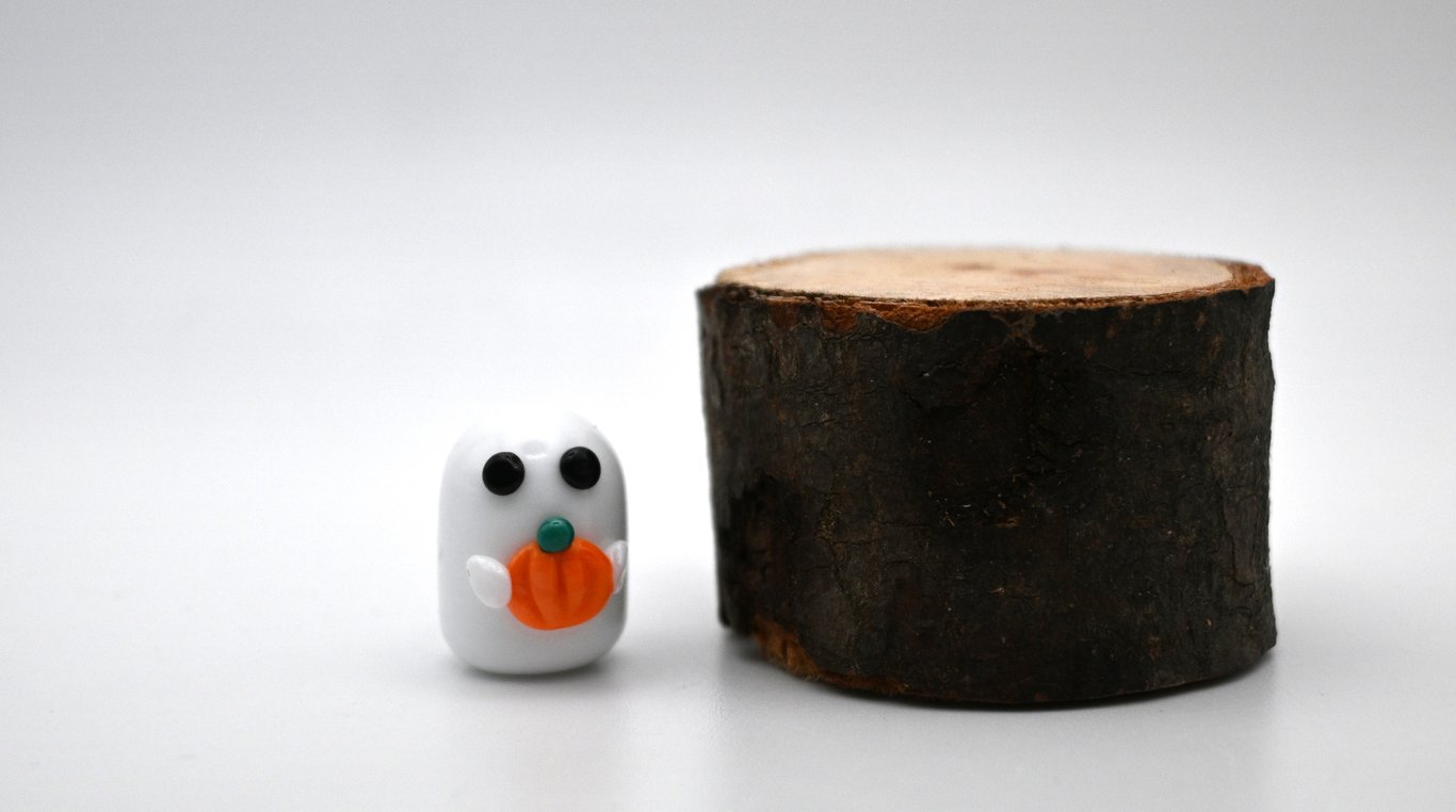 small glass ghost figure